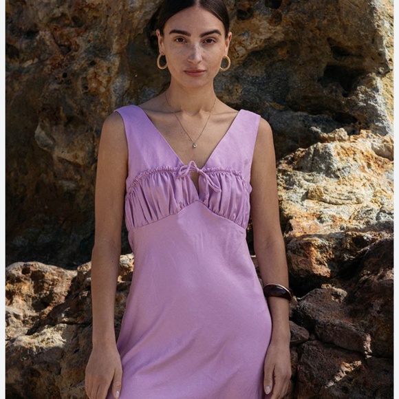 NEW Ciao Lucia Carolinne Dress in Lilac size L - Picture 2 of 13